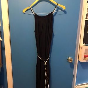 Navy maxi with rope belt